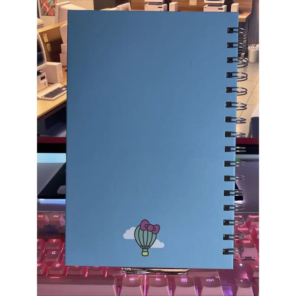 Hello Kitty & Friends Notebook Journal Spiral 2024 Sanrio Clear Skies Hard Cover
